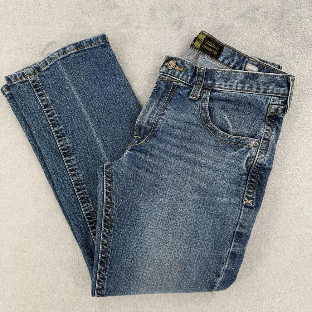 Ariat Rebar M5 Jeans Straight Straight Leg Mens Size 32 / 30 Blue Denim Workwear